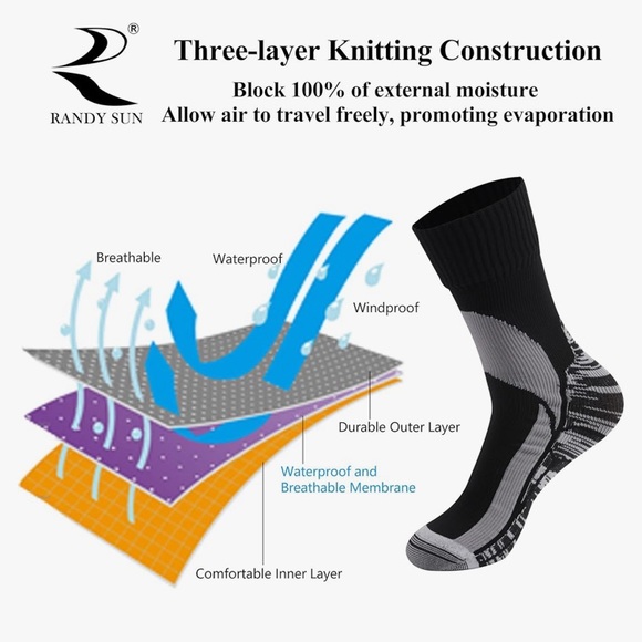 Randy Sun M Waterproof Socks - Picture 6 of 10